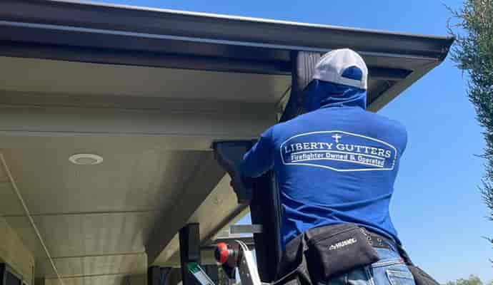 liberty gutters installation in Dallas and surrounding areas