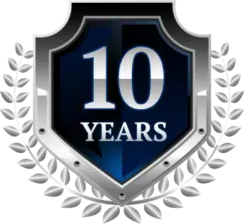 10 years logo