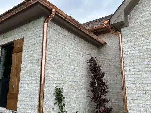 copper gutter change