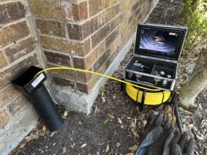 drainage cleanout inspection camera down tube